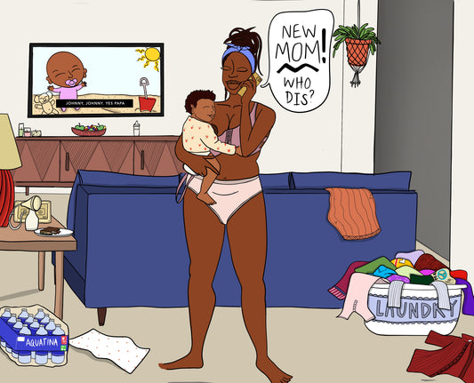 New Mom, Who Dis Card