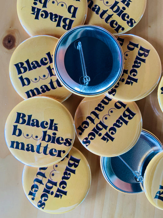 Black Boobies Matter Button